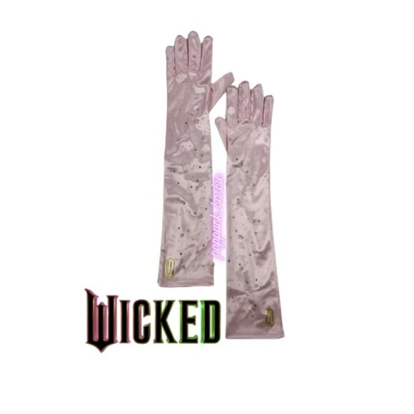 Wicked Accessories - NEW Wicked Glinda Bedazzled Pink Gloves